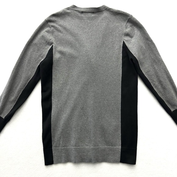 525 America L Large Varsity Cardigan Sweater Longline Colorblock Pockets - Picture 8 of 8